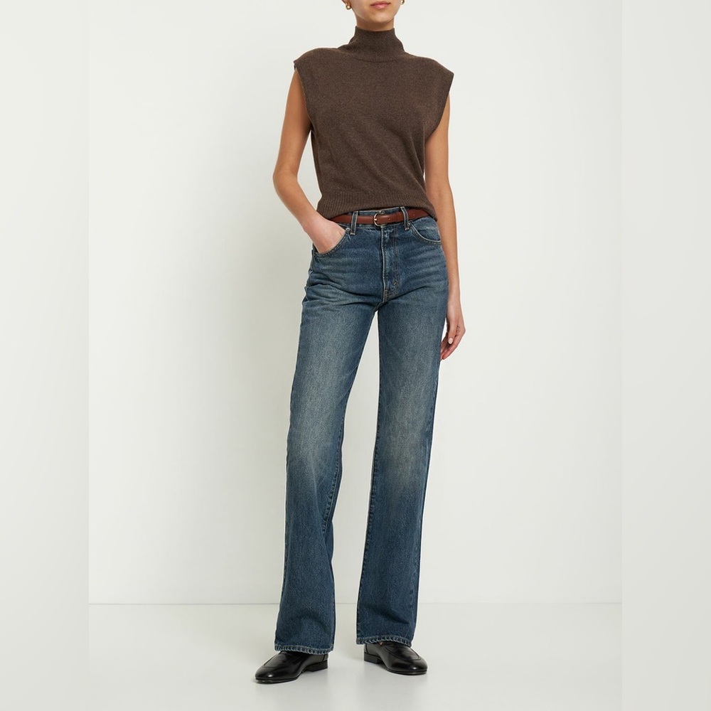 NWT Reformation Arco Cashmere sleeveless turtleneck sweater in Cocoa size XS - Picture 6 of 13